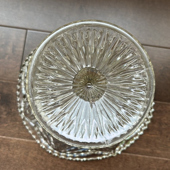 Vintage 1910 Keystone Pattern Pedestal Compote by U.S. Glass Co. (Reproduction) - Picture 7 of 14